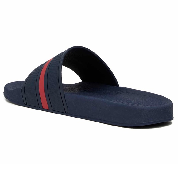 NEW Men’s Tommy Hilfiger Ennis Blue Slides Sandals - Picture 2 of 5